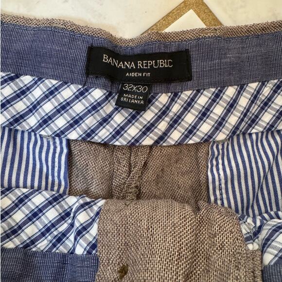 Men's Light Brown / Gray 32 x 30 Banana Republic Pants - Picture 3 of 8